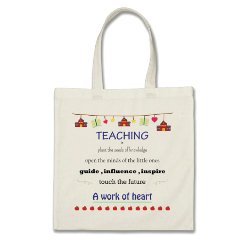Teaching Is A Work of Heart Tote Bag