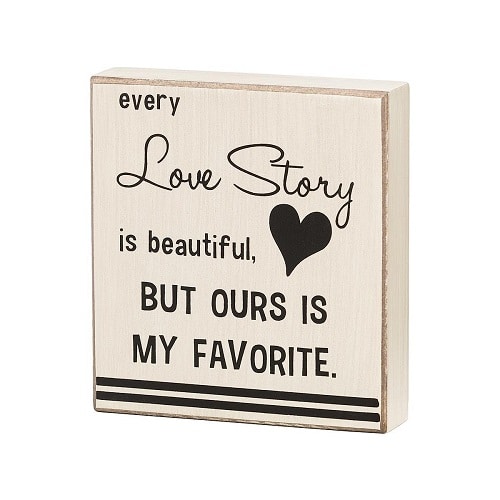 Love Story Box Sign