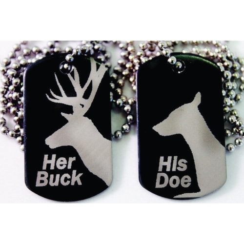 Her Buck and His Doe Necklace Set