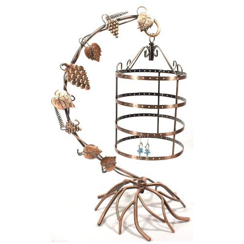 Antique Birdcage Jewelry Holder
