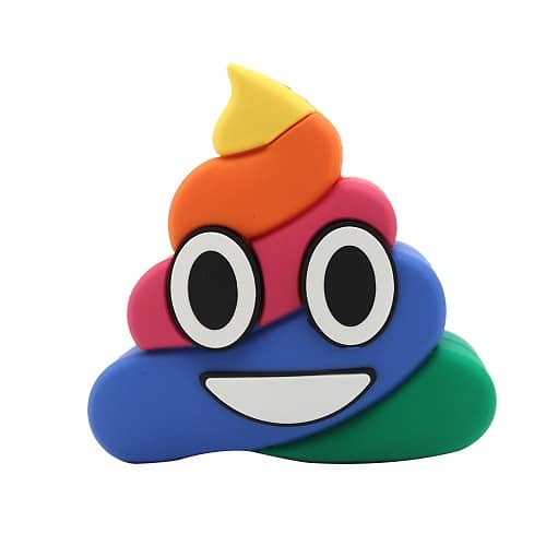 Rainbow Emoji Poop Portable Charger 