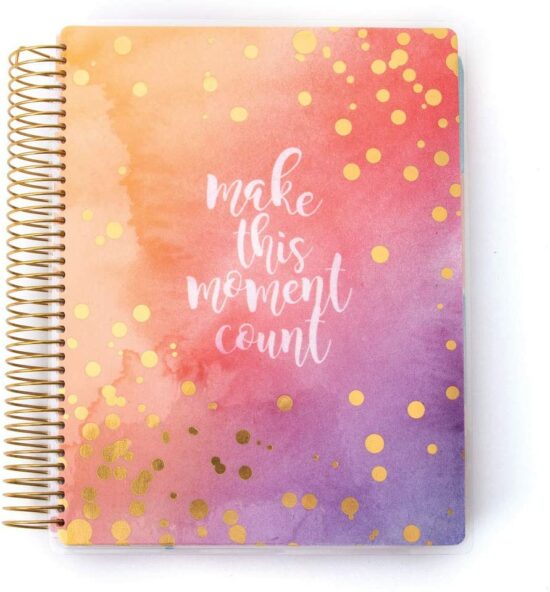 Watercolor Make This Moment Count Planner
