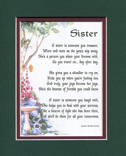 Poem For A Sister