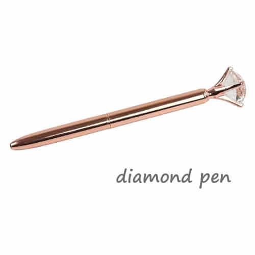 Rose Gold Pen with Diamond