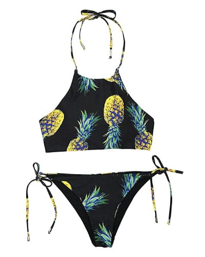 Pineapple Halter Bikini