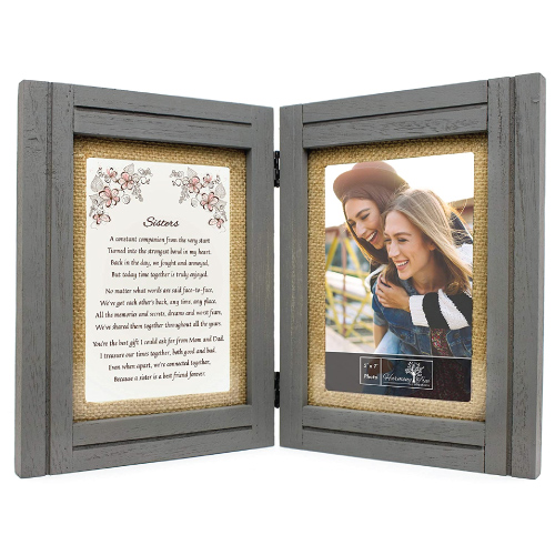Photo Frame with poem for sister