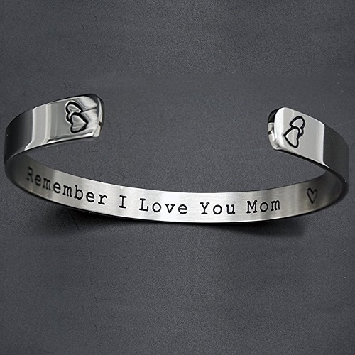 Mom Quote Bangle Bracelet | Mothers Day gifts from kids