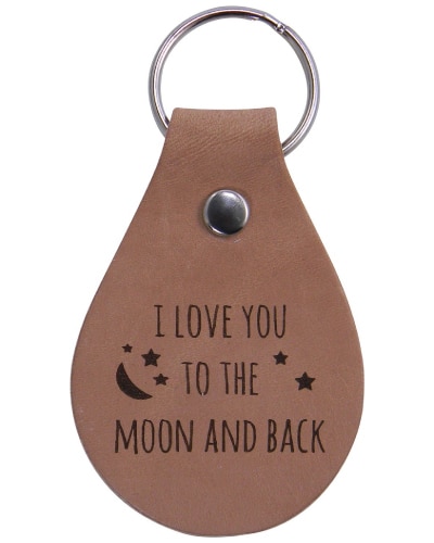 Love Quote Leather Key Chain | Mothers Day gifts from kids