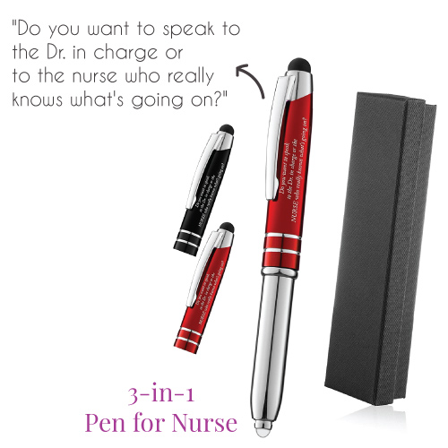 Pen engraved with nurse quotes
