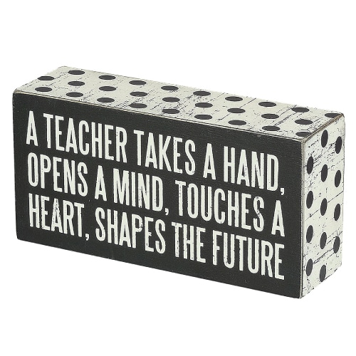 A Teacher Box Sign
