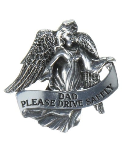 dad drive safely auto visor clip