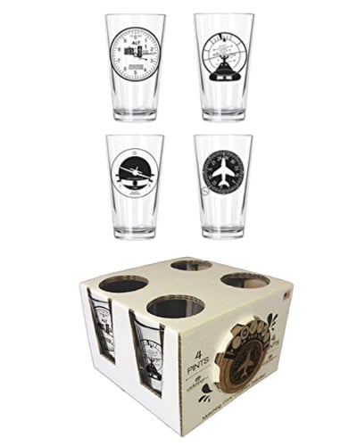 Aviation Clusters Pint Set Gifts for Pilots