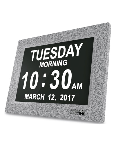 Day Clock Marble- anniversary gifts for boyfriend