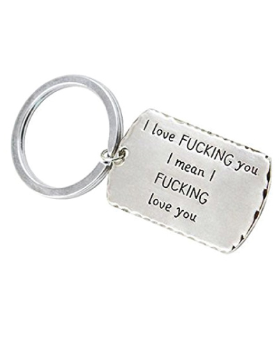 Funny Dog Tag Key Chain- anniversary gifts for boyfriend