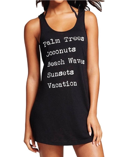 Summer Beach Tank Cover Up. Swimsuit cover up. Swimsuits for teens
