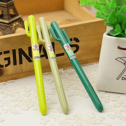 Cactus Pen. School supplies for girls. Off to college gift ideas.