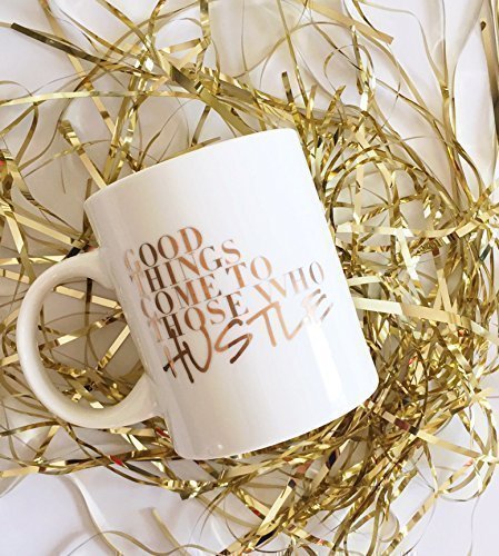 Gold Hustle Coffee Mug- Off to college gift ideas for girls