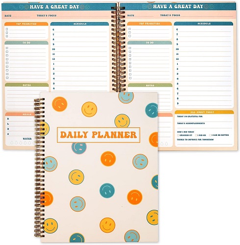 Undated Daily Planner Notebook