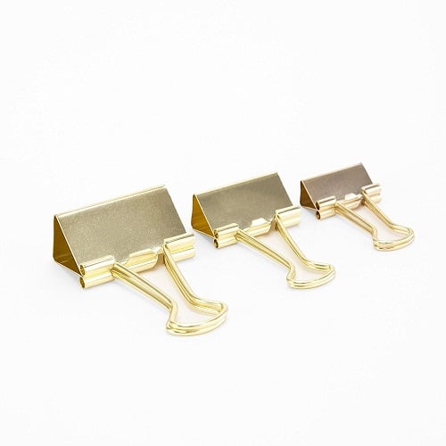 gold binder clips for teachers