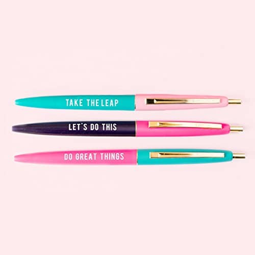 Inspirational Pen Set. School supplies. Off to college gift ideas for girls.