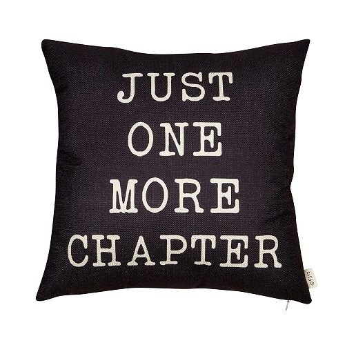 Just One More Chapter Decorative Pillow. Dorm decor ideas for girls room.