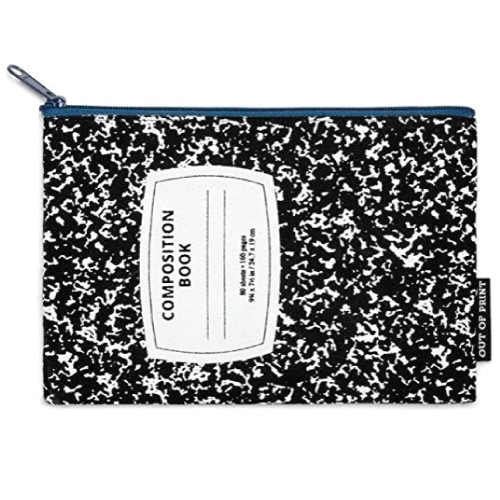 composition notebook pouch | interesting weird teacher gift