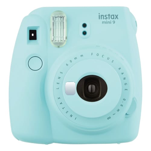Fujifilm Instax Mini 9 Instant Camera in Ice Blue. Off to college gift ideas for girls.