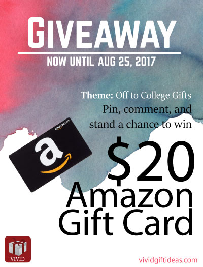 2017 Off to College Gift Ideas for Girls Amazon Gift Card Giveaway Contest