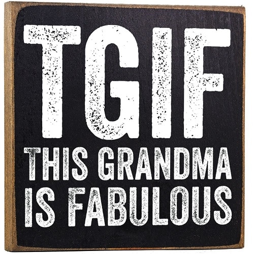 This Grandma is Fabulous Wooden Sign. Funny grandma quotes. Gifts for grandma. Grandparents Day gift ideas.