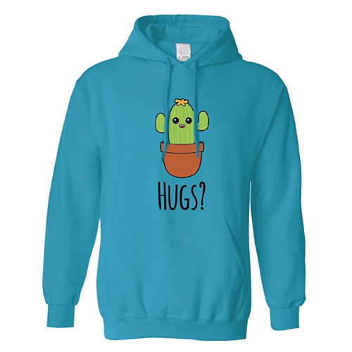 Cactus Wants Hugs Hoodie. Fall outfits for teens. Sweater for fall.
