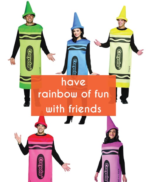 Crayola Crayons. Group costume ideas for Halloween.