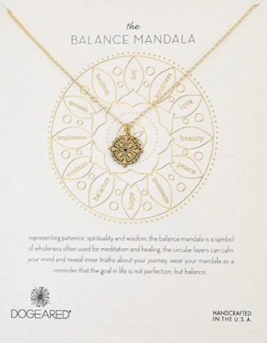 Dogeared The Balance Mandala Necklace. Grandparents Day gifts for grandma.