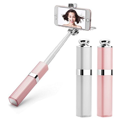 Lipstick Selfie Stick. Tech gadget for her. (Stocking stuffer ideas for teens)