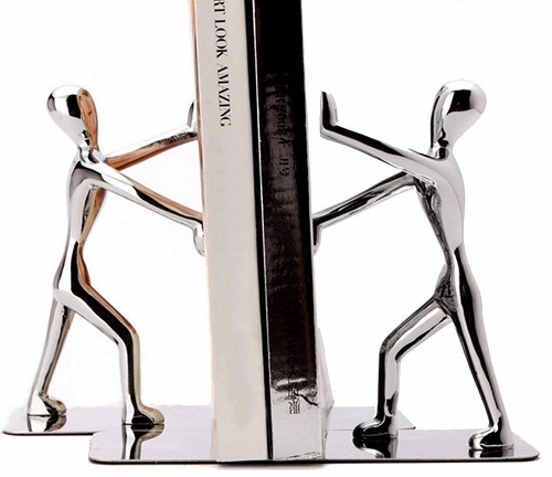 Fasmov Stainless Steel Man bookends