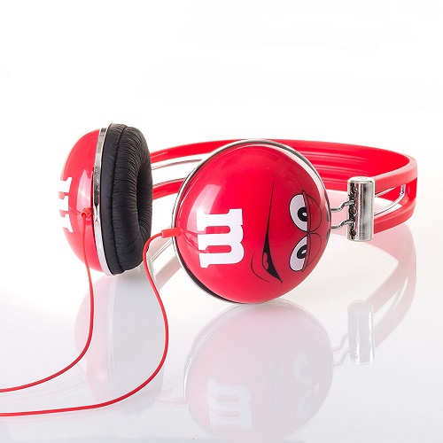 Red M&M'S Headphones. Tech gadget gifts for women. (Stocking stuffers for teens)
