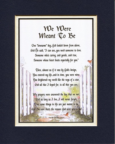 We Were Meant To Be Love Poem. Long distance relationship gift ideas. Christmas gifts for long distance boyfriend 