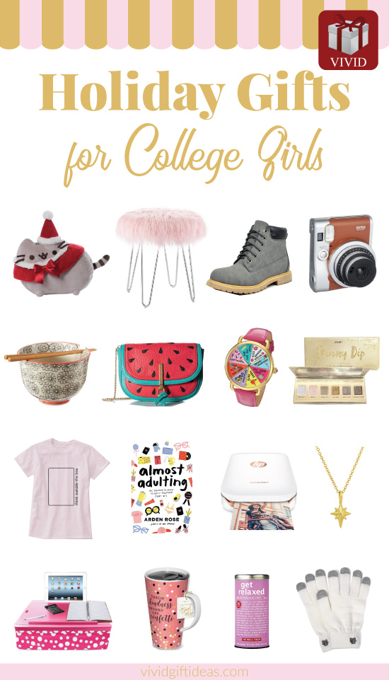 Holiday Gift Guide 2017. Christmas gifts for college girls.