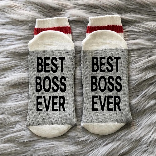 Best Boss Ever Gift Socks