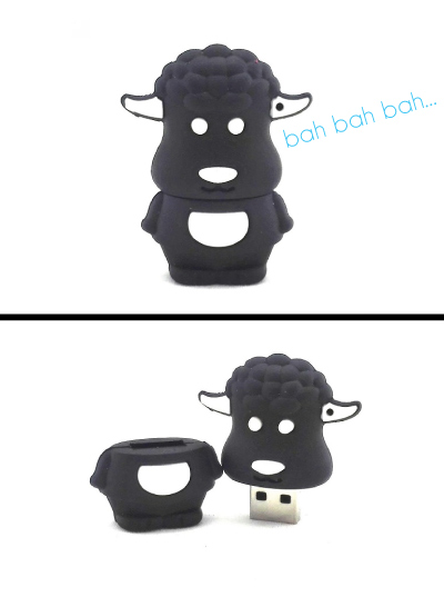 Black Sheep USB Flash Drive. Office supplies. Christmas gifts for dad.