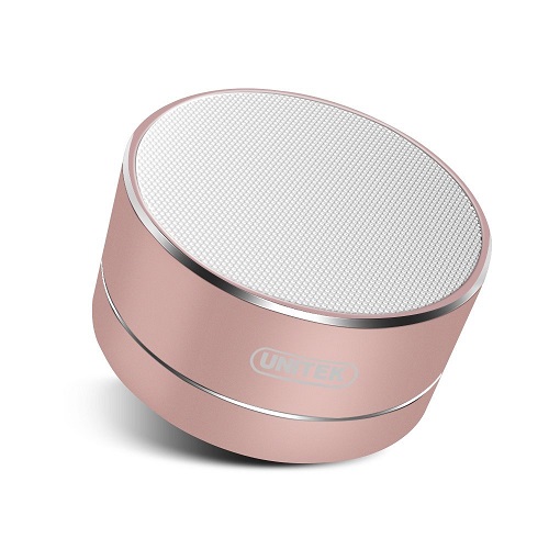 Rose Gold Aluminum Portable Speaker. Tech gifts for women (Christmas gifts for mom)