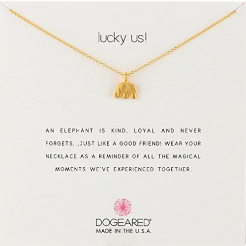 Dogeared Lucky Us Chain Necklace (Christmas gifts for mom from daughter)
