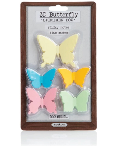 3D Butterfly Sticky Notes 