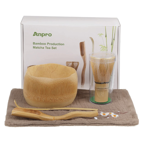 Anpro Bamboo Matcha Tea Whisk Set