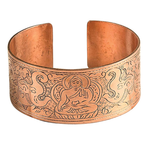 Tribe Azure Copper Buddha Bracelet