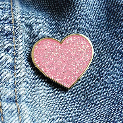 Pinsanity Glitter Heart Pin