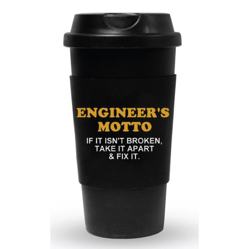 gifts for engineers Engineer's Motto Travel Tumbler