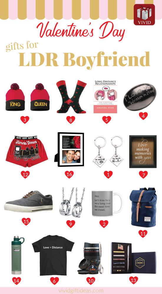 Valentines Day gift ideas for long distance boyfriend