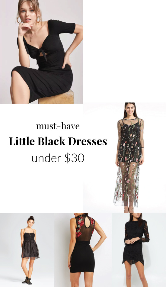 Little Black Dresses under 30