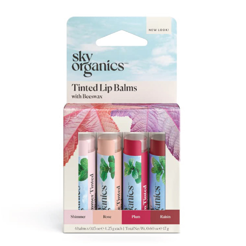 Sky Organics Tinted Lip Balms