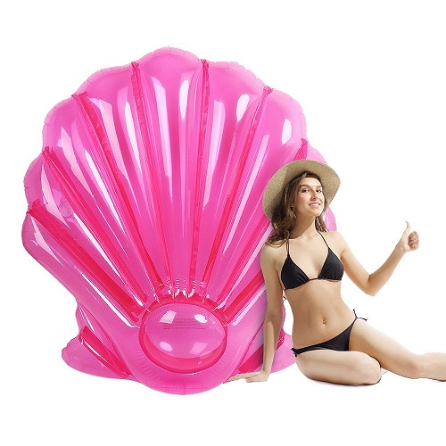 Glam Pink Shell Pool Float
